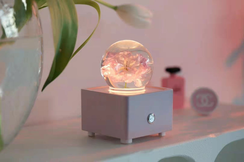 Resin Crystal Ball Cherry Blossom Bluetooth Speaker
