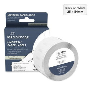 Mediarange Labels Paper Dymo 11352/S0722520 25X54MM 500ST — image 1