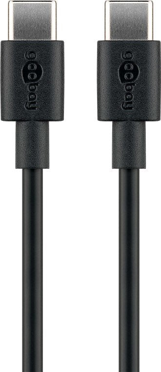 Goobay USB Cable 2.0 , Connector USB-C Connector USB-C Black 0,5 Metres Charging Up To 60 Watts 66316 — image 1