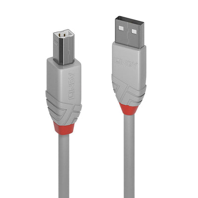 Lindy 36685 USB Cable 5M USB 2.0 USB a USB B Grey Printer — image 1