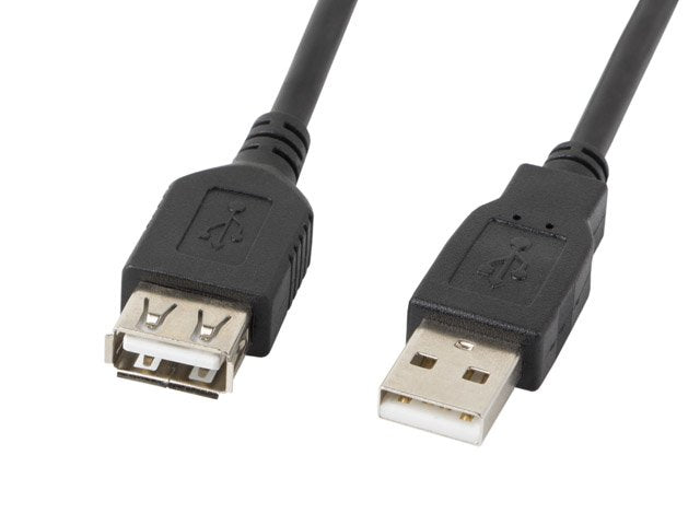Lanberg Cable Alargador USB CA-USBE-10CC-0050-BK Connectors A-macho A-hembra Black 5 Metres