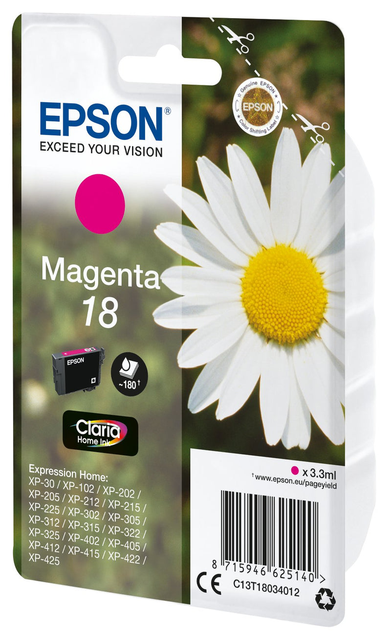 Epson Genuine Ink 18 3.3ML Magenta