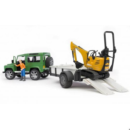 Bruder Land Rover Defender Con Remolque 02593
