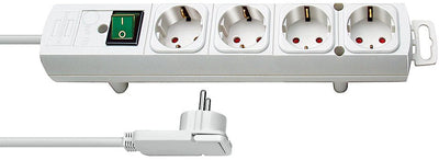 Brennenstuhl Power Strip Comfort-line Plus White With Plug Plana 2 Metres (4 Sockets 1153120100 — image 1