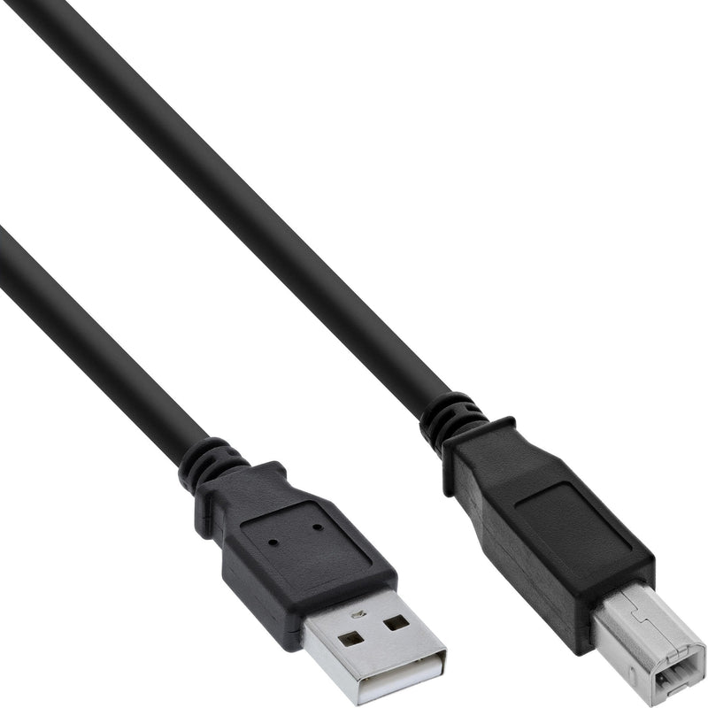 Inline USB 2.0 Cable Type a Male a B Male Black 2M