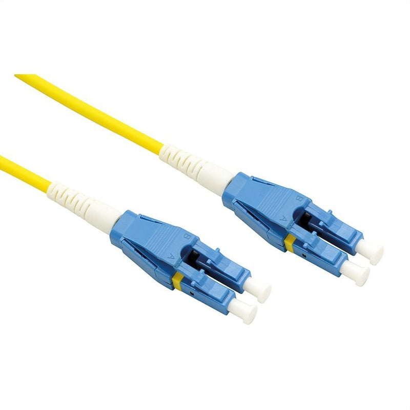 Roline Lwl Cable Duplex, Single Mode 9 125M OS2, Lc Lc, Yellow 10M