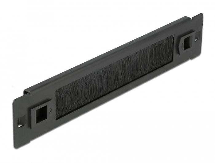 Delock Brush Gestión Cables Without Tool 1U Black 10
