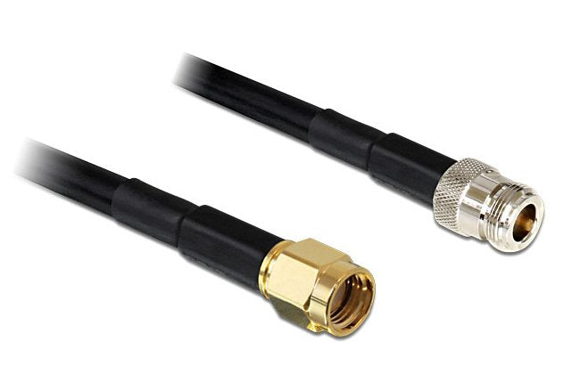 Delock Cable Antenna Rp-sma Male N Female LMR195 1M