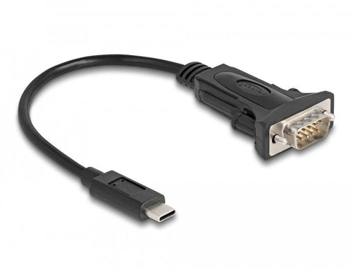 Delock USB Cable Type-c a 1 X Serie RS-232 D-sub 9 Pin Male 0,25M — image 1