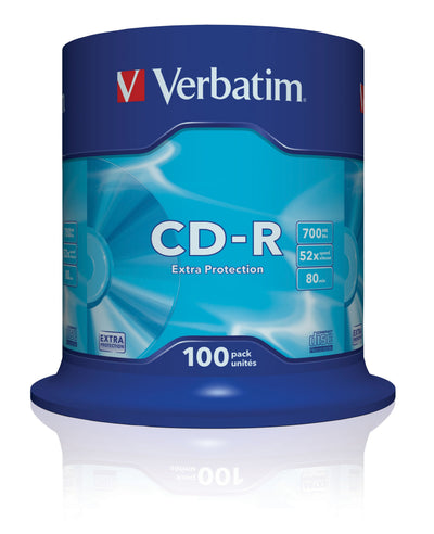 Verbatim Cd-r 700MB 52X 80 Min. Tarrina 100 43411 (4) — image 1