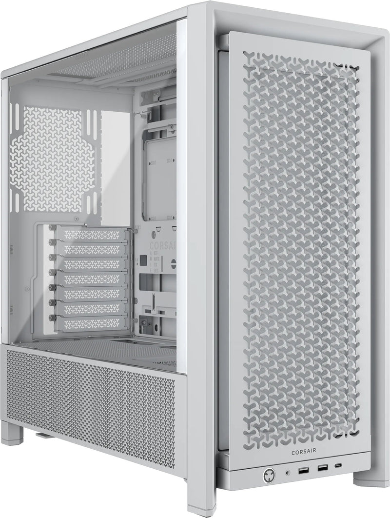Corsair Box ATX Semitorre Frame 4000D Glass Tempered White