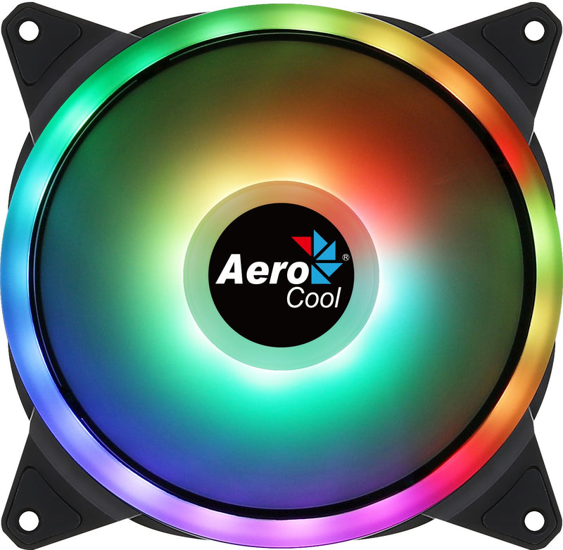 Aerocool Fan Auxiliar Duo 14 RGB 140MM/ ARGB/ Aspas Curvas