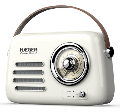 Haeger Radio RB-CRE.003A Laptop Analógica Cream Colour — image 1