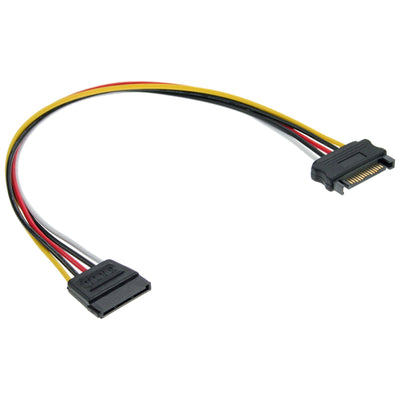 Inline Cable Extensión Power SATA Male a Female 0,5M — image 1