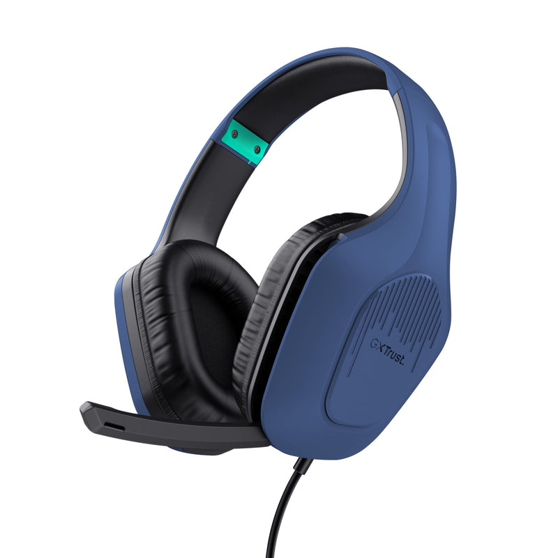 Trust Headphones Gaming With Microphone Gaming Gxt 415 Zirox Jack 3.5 Azules