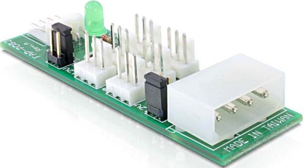Delock Distribuidor 6X Fan 5V/12V, Adapter 25218