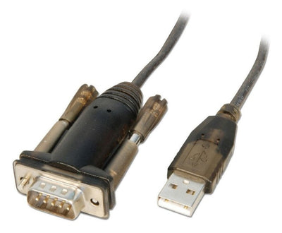 Lindy 42855 Cable Serie DB9 1,5M USB Type a Grey Transparent — image 1