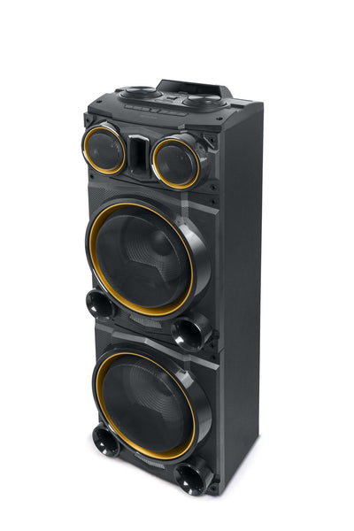 Muse M-1988 Dj Black Speaker Fiestas 800W With Bluetooth Radio Fm USB Aux 2X Micros — image 1
