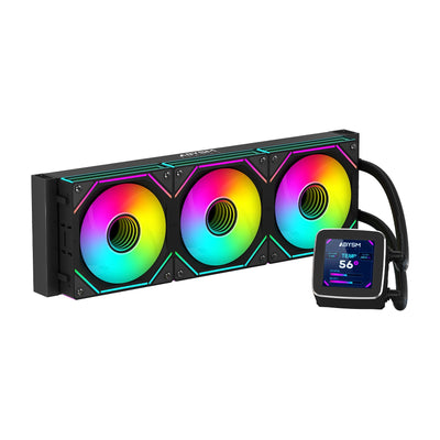 Abysm Oceanic LCD 360 ARGB Kit Refrigeracion Liquida - 3 Fans 120MM - Iluminacion ARGB - Screen LCD — image 1