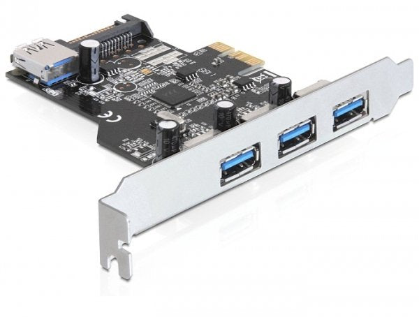 Delock Card Pci Express 3 X Externos + 1 X Internal USB 3.0 Typ-a Female