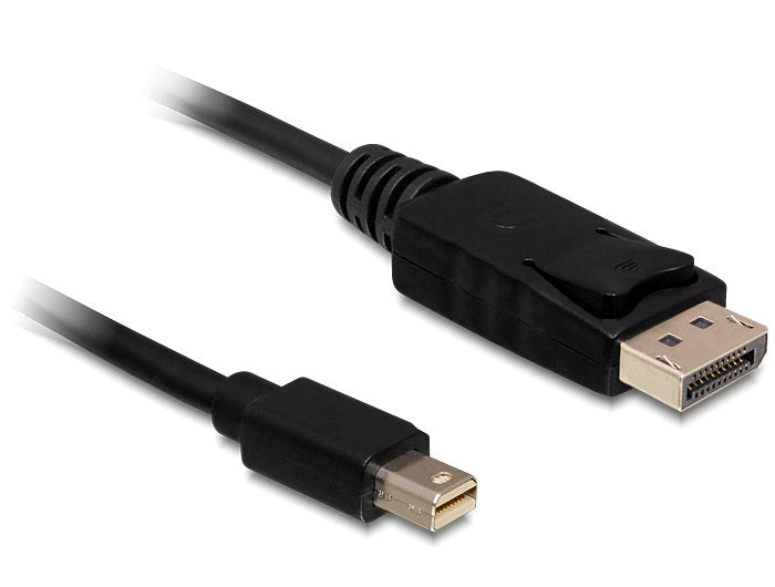 Delock Cable Mini DisplayPort/DisplayPort, 0.5M 0,5M Black