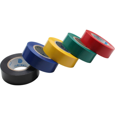 Inline Paquete 5 Cintas Aislantes 18MM X 9M, Varios Colours — image 1