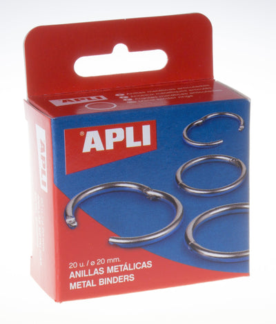 Apli Anillas Metálicas Double Hinge Niqueladas 20MM -20U- — image 1