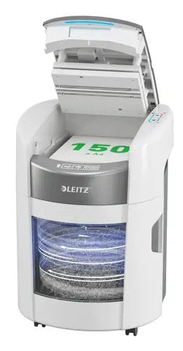 Leitz Trituradora Iq Optimax Autofeed 150 80380000, P4, 150 Hojas, Bucket 15 L