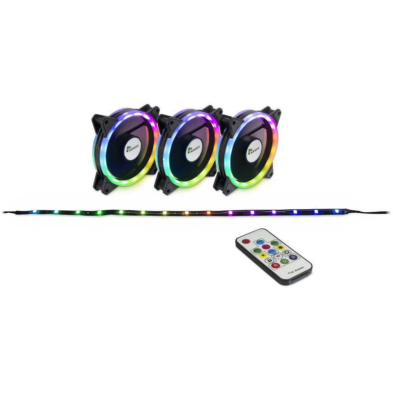 Inter-tech RS-04 RGB Housing Computer Fan 12CM Black