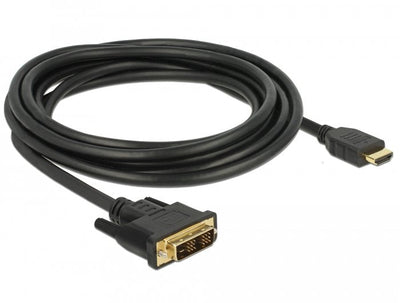Delock 85585 HDMI Cable - DVI-d 3M Black — image 1