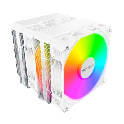 Montech Refrigerador Liquido CPU NX600 Argb, Disipador CPU White 120MM NX600 ARGB (w) — image 1