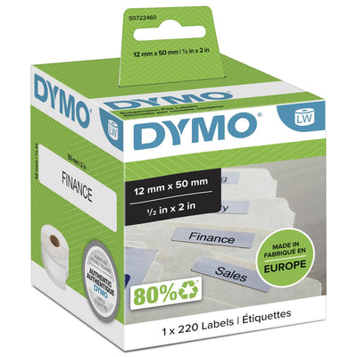 Dymo Tape Transferencia Thermal 99017 White 50X12MM Labelwrite 400, 400 Turbo, 450, 450 Turbo. Adhesivas. - S0 — image 1