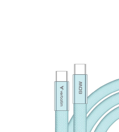 Verbatim Sync & Charge USB-C To USB-C 60W 120CM Blue — image 1