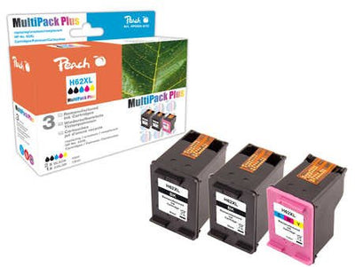Peach 0F319640 Ink Black H62XL, Cyan Magenta Yellow 3 Pieces — image 1