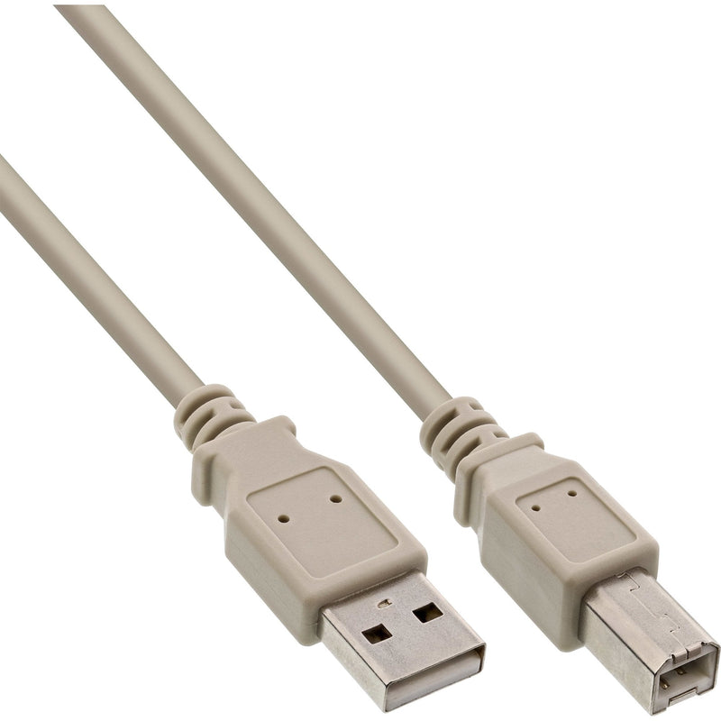 Inline USB 2.0 Cable Type a Male a Type B Male Beige 10M