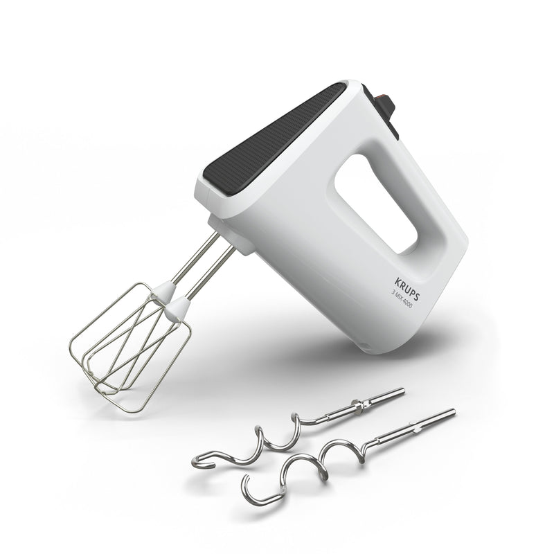 Krups Blender Handmixer 3MIX 4000 GN4001 White/Grey 450 Watt) GN4001