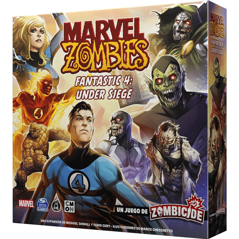 Juego de mesa Marvel Zombies: Fantastic 4 Under Siege Pegi 14