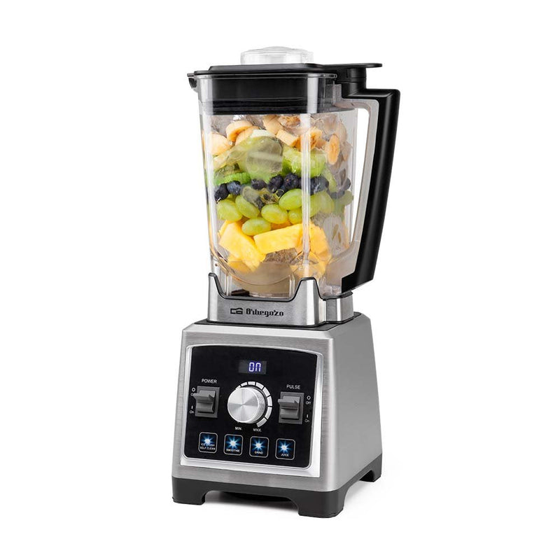 Orbegozo Bv 9800 Blender Glass Professional 1500W - Glass Tritan 2L - Cuchillas Steel Inoxidable - 8 Velocidad