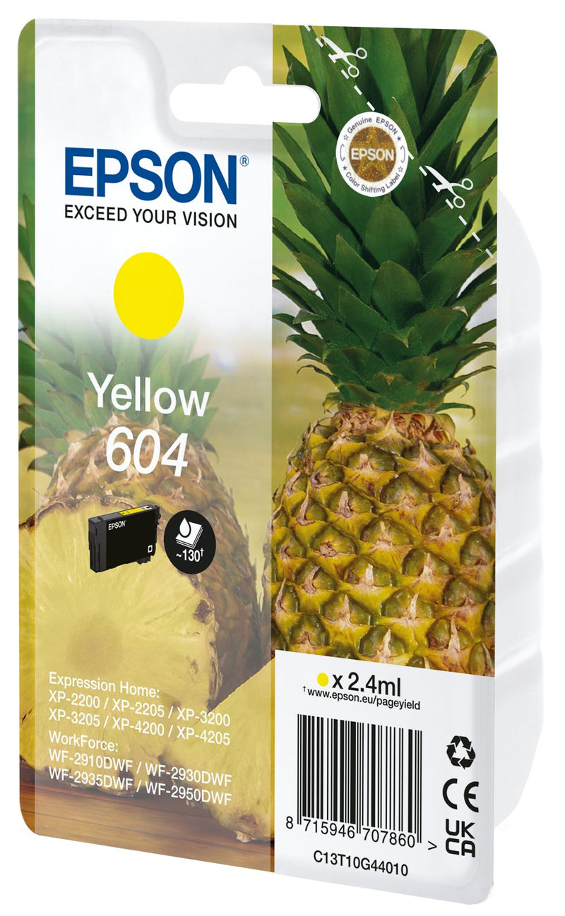Epson 604 Genuine Ink Yellow C13T10G44020