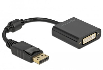 Delock Adapter DisplayPort 1.1 Male a DVI Female Passiv Black — image 1