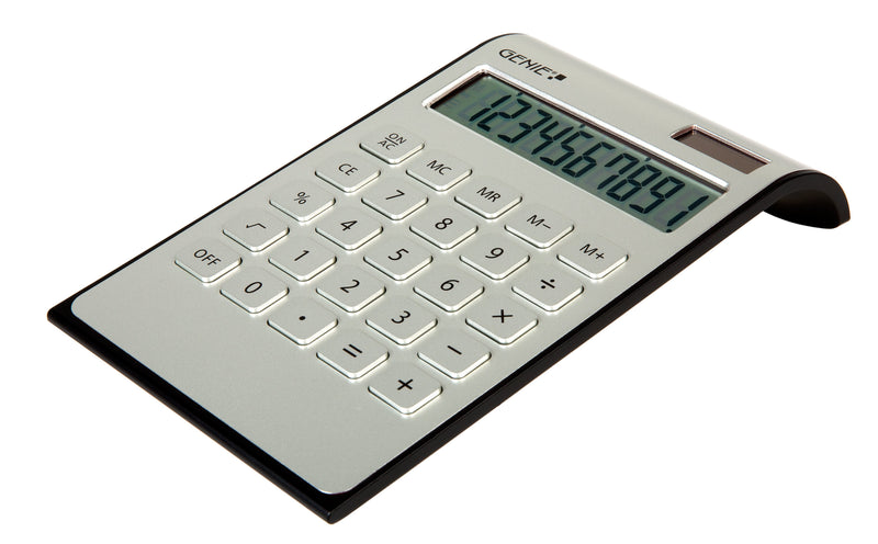 Genie DD400 Calculator Desk Calculator Básica Black Silver