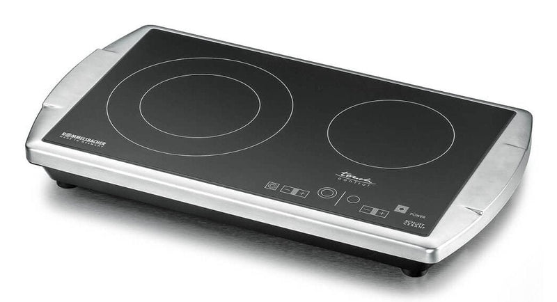 Rommelsbacher Ct 3403/Tc Hobs Black Steel Inoxidable Encimera Cerámico 2 Zona(s), Board Cocción Steel Thin/Bla
