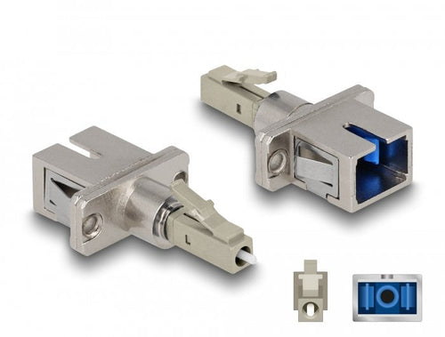Delock 87945 Acoplador Híbrido Fibre Optic Lc Simplex Male a Sc Simplex Female Beis — image 1