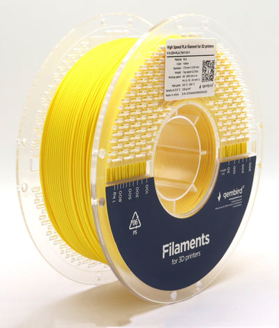 Gembird High Speed Pla Filament Yellow 1.75MM 1KG — image 1
