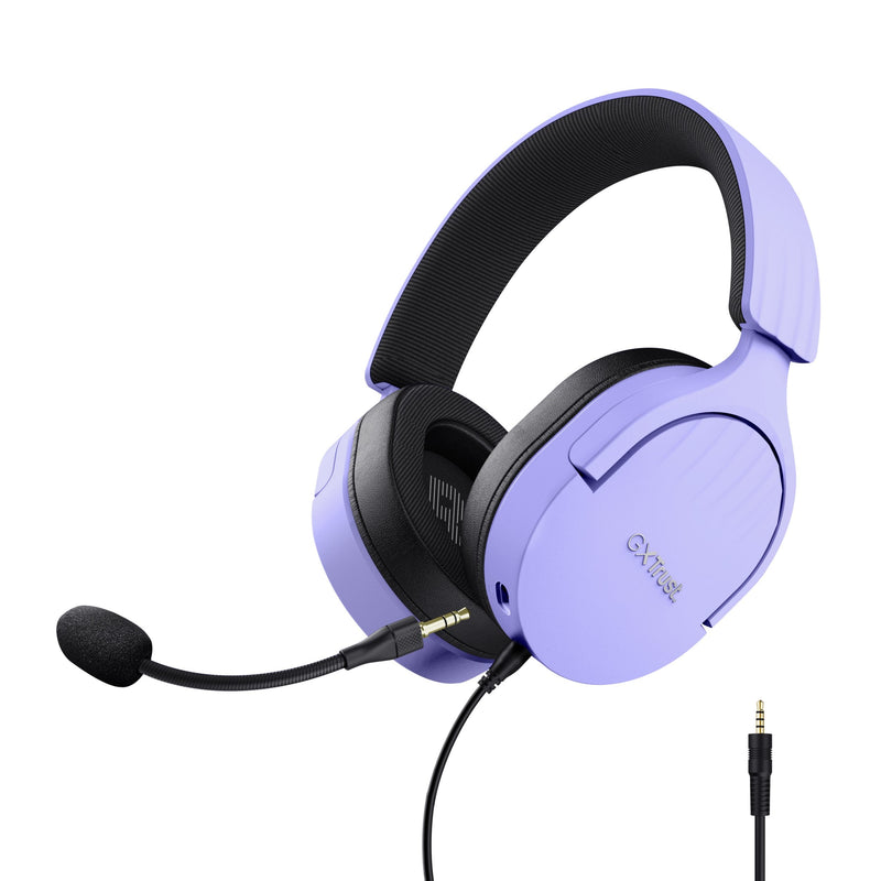 Trust Headphones Gaming With Microphone Gaming Gxt 489 Fayzo Jack 3.5 Morados