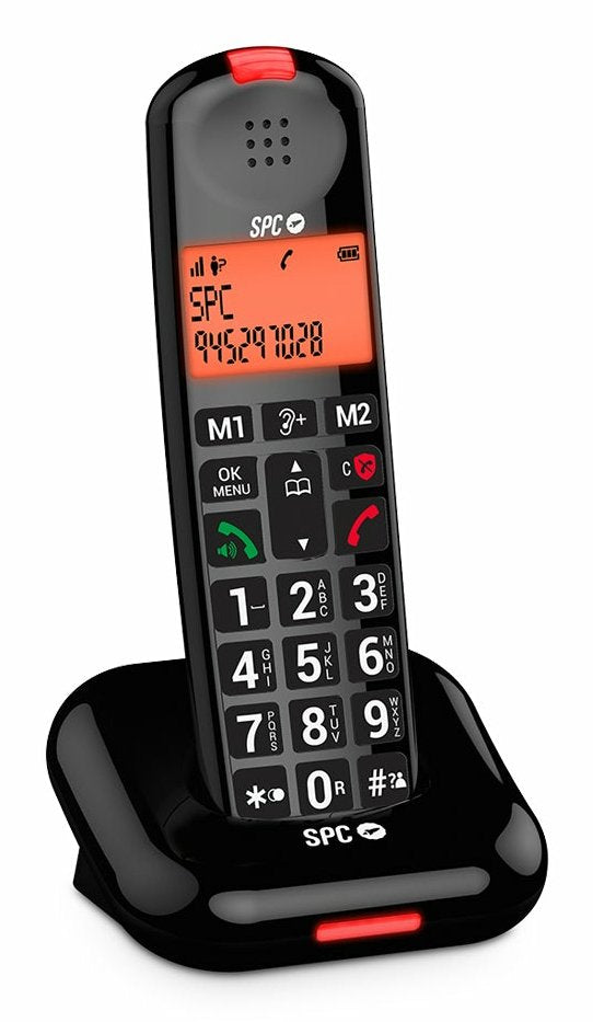 Spc Phone Wireless 7612N Comfort Kairo Black