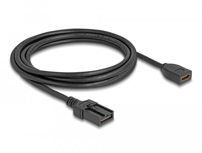 Delock HDMI Cable Automóvil Hdmi-a Female a Hdmi- And Male 3M 4K 60 HZ