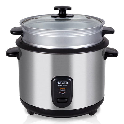 Haeger Arrocera Eléctrica Rice & Steam - 1,8 L, 700W, Steel Inoxidable — image 1