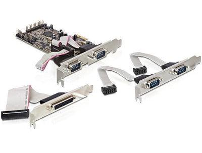 Delock Card Pci Express 4 X Serie, 1 X Paralelo — image 1