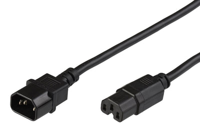 Microconnect PE011403 Cable Transmisión Black 3M C14 Acoplador C15 Acoplador — image 1